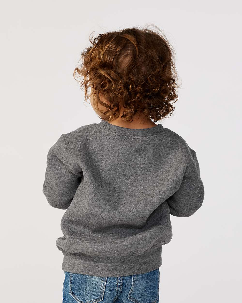RADYAN® Toddler Classic Crewneck Long Sleeve Fleece Sweatshirt
