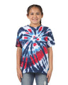 Youth Rainbow Cut-Spiral Tie-Dyed T-Shirt