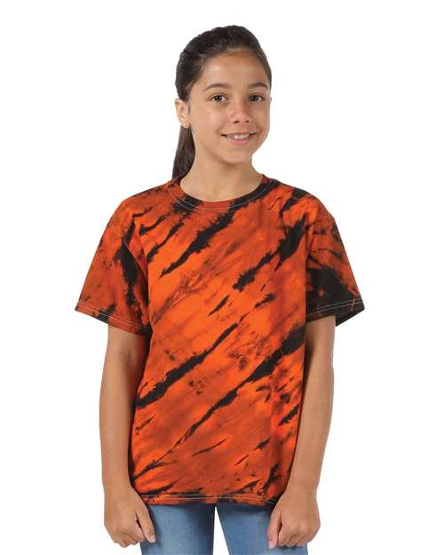 Tiger Stripe Tie-Dyed T-Shirt