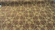 Mill Creek Jungle Paisley Chenille Upholstery Fabric - Brown Paisley Pattern, 57" Width (1 Yard)
