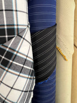 Cotton Twill Striped Fabric