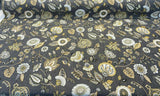 Swavelle Helen Jacquard Brocade Fabric - Gray Yellow Floral, 58" Width (1 Yard)