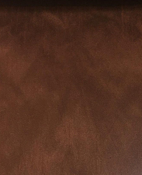 Brown Shantung Faux Silk Polyester Fabric - Solid Brown, 57" Width (1 Yard)