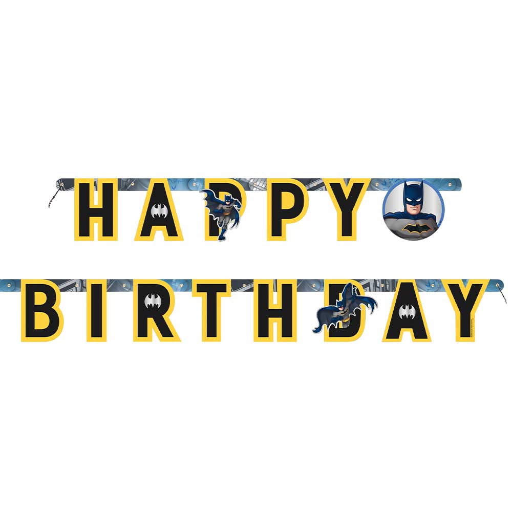 Batman Happy Birthday Banner