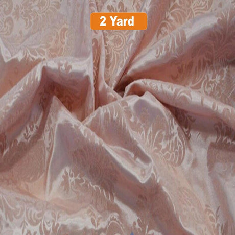 Damask Flocking Taffeta Fabric - 60" Wide for Curtains, Apparel, and Décor