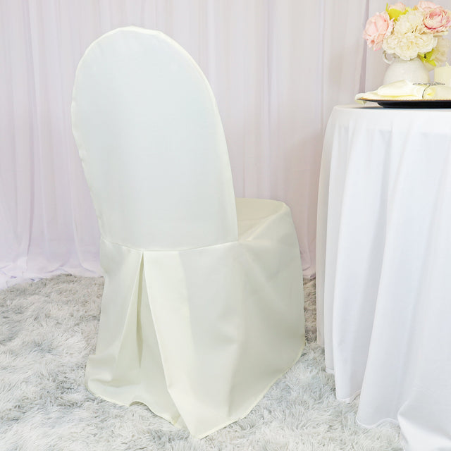 Polyester Banquet Chair Cover Ivory