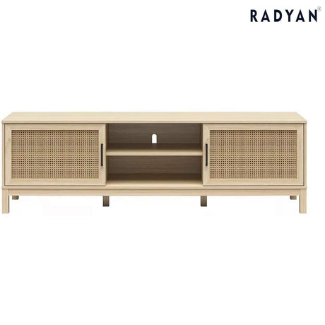 Ameriwood Home Cane TV Stand for TVs up to 85", Spring PIne