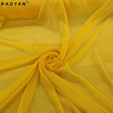 1 Yard Two-Tone Chiffon 100% Polyester Fabric for Apparel and Crafts 58/59 Inch Width