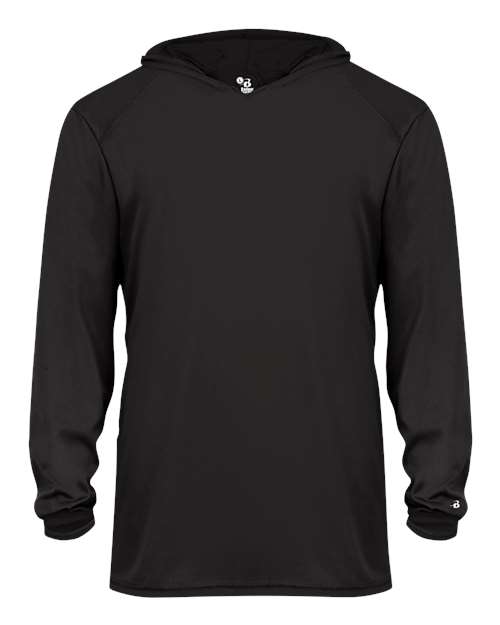 Badger Youth B-Core Long Sleeve Hooded T-Shirt