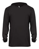 Badger Youth B-Core Long Sleeve Hooded T-Shirt