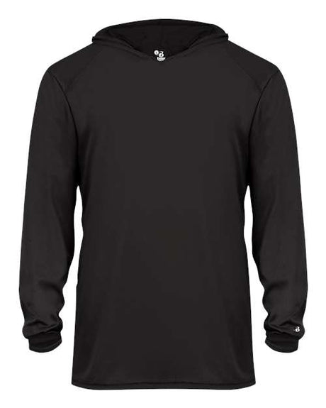 Badger Youth B-Core Long Sleeve Hooded T-Shirt