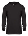 Badger Youth B-Core Long Sleeve Hooded T-Shirt