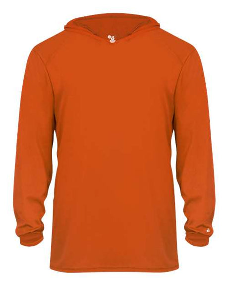 Badger Youth B-Core Long Sleeve Hooded T-Shirt