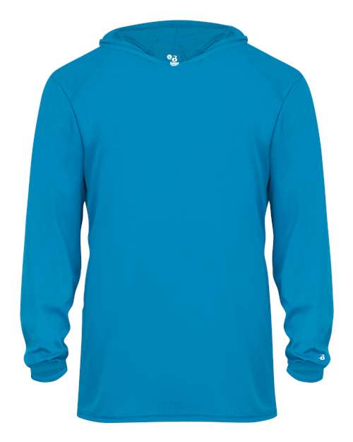Badger Youth B-Core Long Sleeve Hooded T-Shirt
