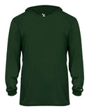 Badger Youth B-Core Long Sleeve Hooded T-Shirt
