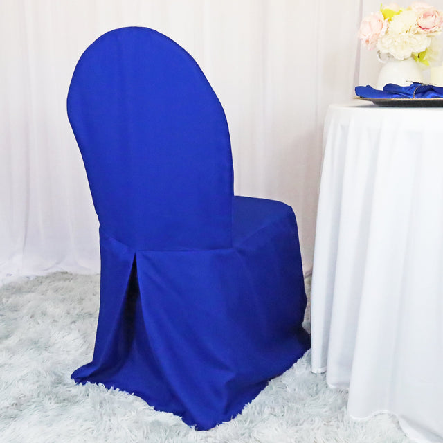Polyester Banquet Chair Cover Royal Blue