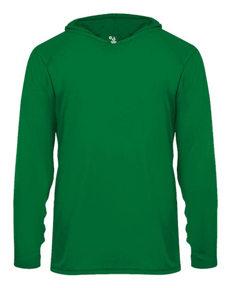 Badger Youth B-Core Long Sleeve Hooded T-Shirt