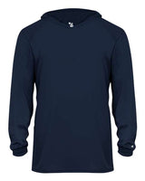 Badger Youth B-Core Long Sleeve Hooded T-Shirt