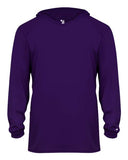 Badger Youth B-Core Long Sleeve Hooded T-Shirt