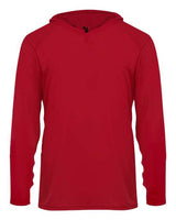 Badger Youth B-Core Long Sleeve Hooded T-Shirt