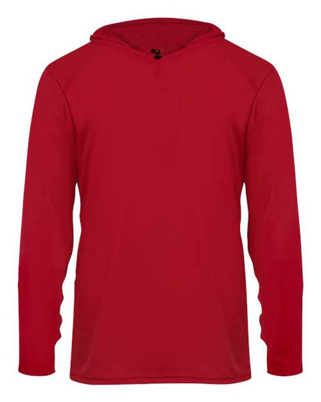 Badger Youth B-Core Long Sleeve Hooded T-Shirt