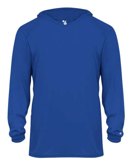 Badger Youth B-Core Long Sleeve Hooded T-Shirt