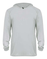 Badger Youth B-Core Long Sleeve Hooded T-Shirt