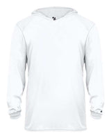 Badger Youth B-Core Long Sleeve Hooded T-Shirt