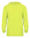 Badger Youth B-Core Long Sleeve Hooded T-Shirt