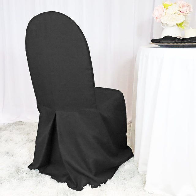 Polyester Banquet Chair Cover Black