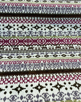 Razzmatazz Stripe Purple Chenille Tapestry Upholstery Fabric - Purple, Vertical Stripes, 56" Width (1 Yard)