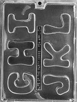 Letters G-H-I-J-K-L Chocolate Mold - LPL005