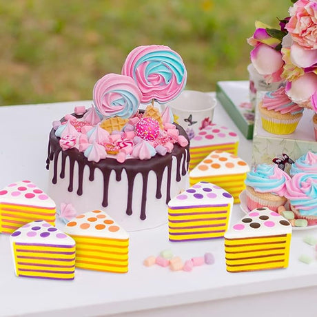 Scented Squishy Cake Slice Approximately 5 inches