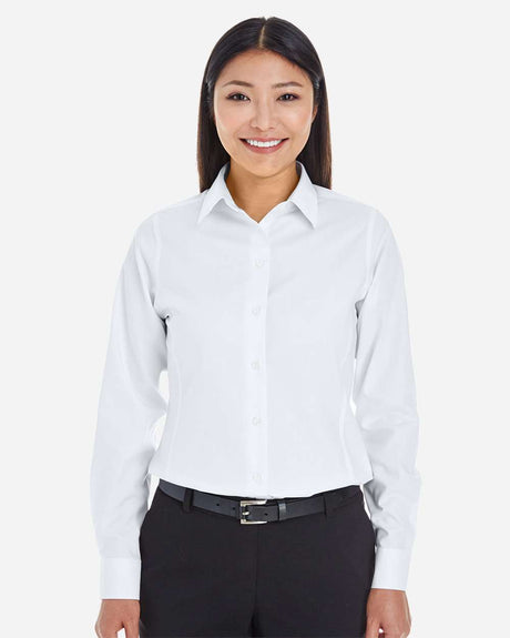 Devon & Jones® Women’s Classic Dobby Dress Shirt Tailored Fit Non-Iron Office & Formal Style