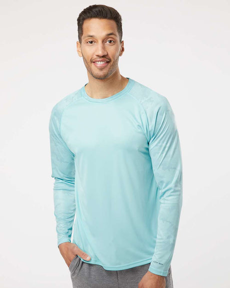 Paragon®Cayman Performance Camo Colorblocked Long Sleeve T Shirt