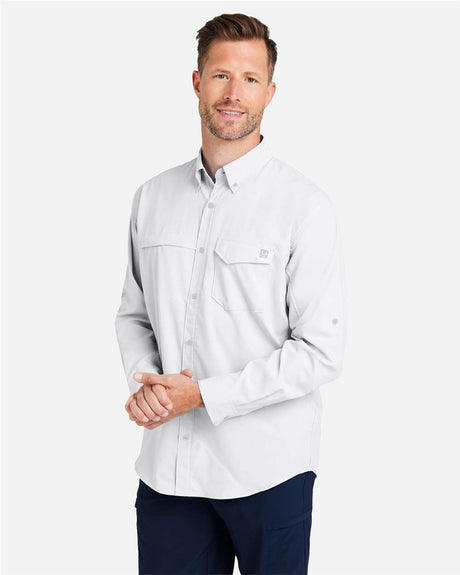 HUK® Men’s Performance Fishing Shirt with Pockets Breathable Sun Protective and Moisture Wicking