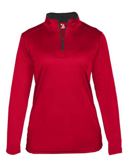 Badger Women's B-Core Quarter-Zip Pullover