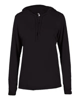 Badger Women's B-Core Long Sleeve Hooded T-Shirt