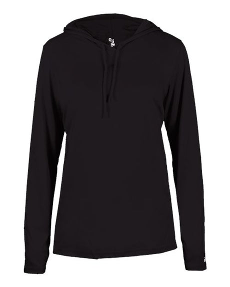 Badger Women's B-Core Long Sleeve Hooded T-Shirt