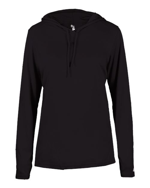 Badger Women's B-Core Long Sleeve Hooded T-Shirt