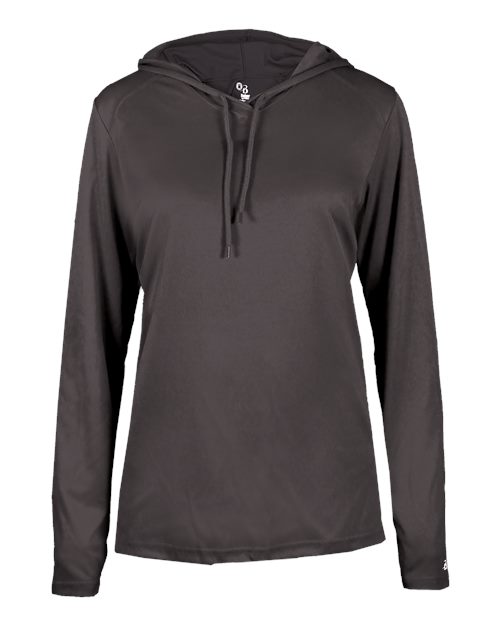Badger Women's B-Core Long Sleeve Hooded T-Shirt