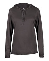 Badger Women's B-Core Long Sleeve Hooded T-Shirt