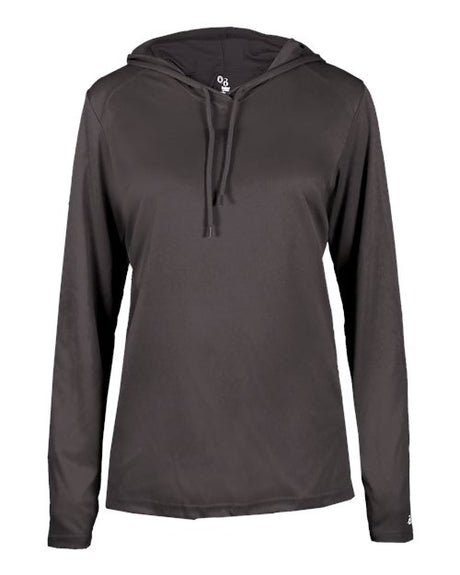 Badger Women's B-Core Long Sleeve Hooded T-Shirt