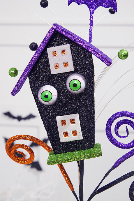 30” Glitter Eye House Bat Spray