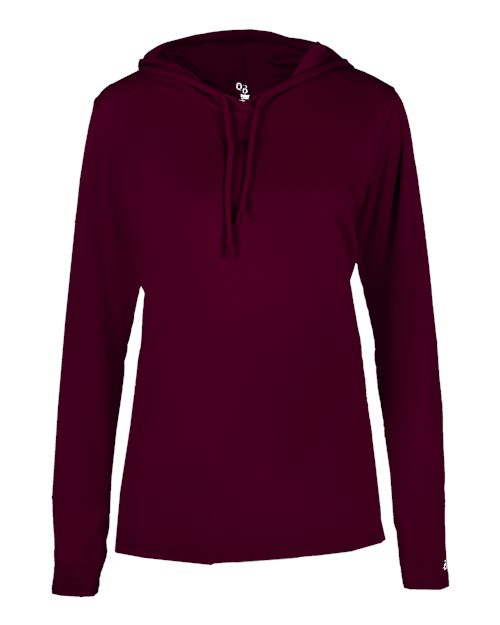 Badger Women's B-Core Long Sleeve Hooded T-Shirt
