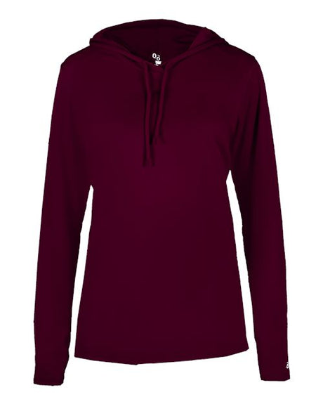 Badger Women's B-Core Long Sleeve Hooded T-Shirt