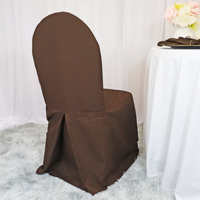 Polyester Banquet Chair Cover Chocolate