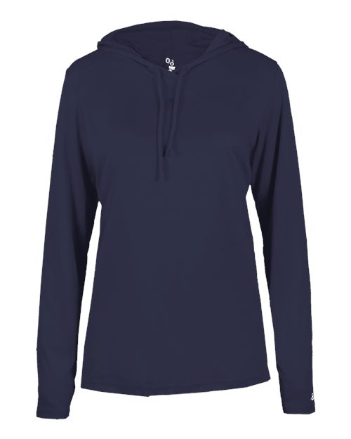 Badger Women's B-Core Long Sleeve Hooded T-Shirt