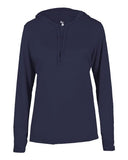 Badger Women's B-Core Long Sleeve Hooded T-Shirt