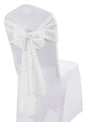 Polyester Chair Sash Sample 8x108 White